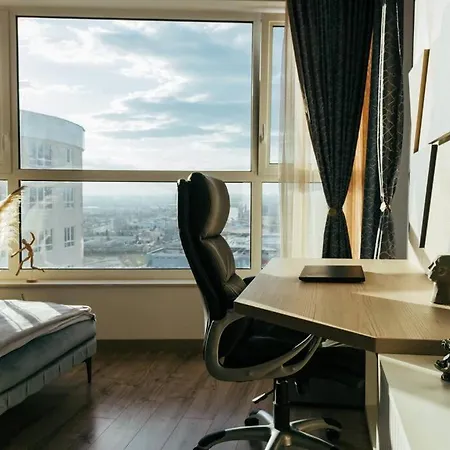 Luxury In Central Park With Amazing View + Private Parking Space Daire Burgaz